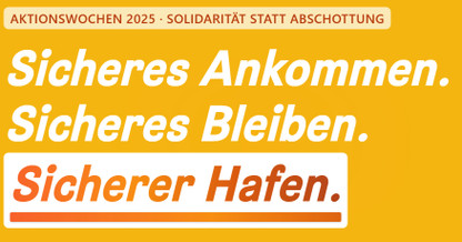 Kampagnenmotiv zur Aktionswoche 2025 der Seebrücke