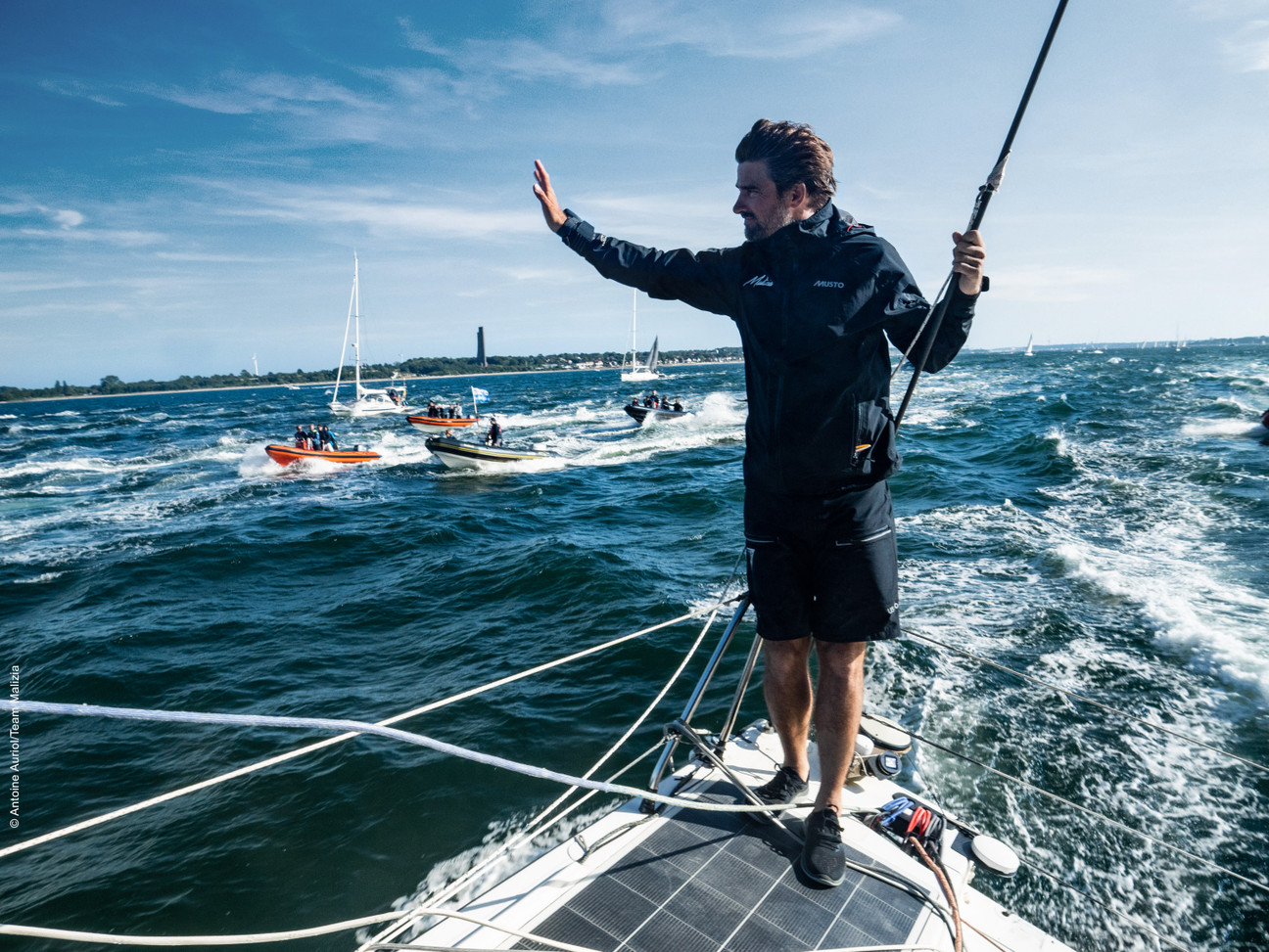 Boris Herrmann, Skipper team Malizia, on board Seaexplorer