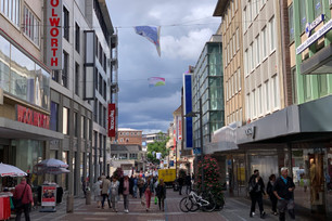 Die Holstenstraße vom alten Markt aus