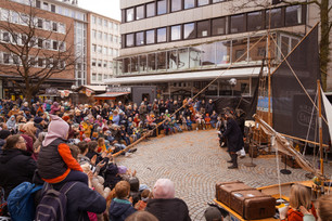 Der Asmus-Bremer-Platz zum Kieler Umschlag