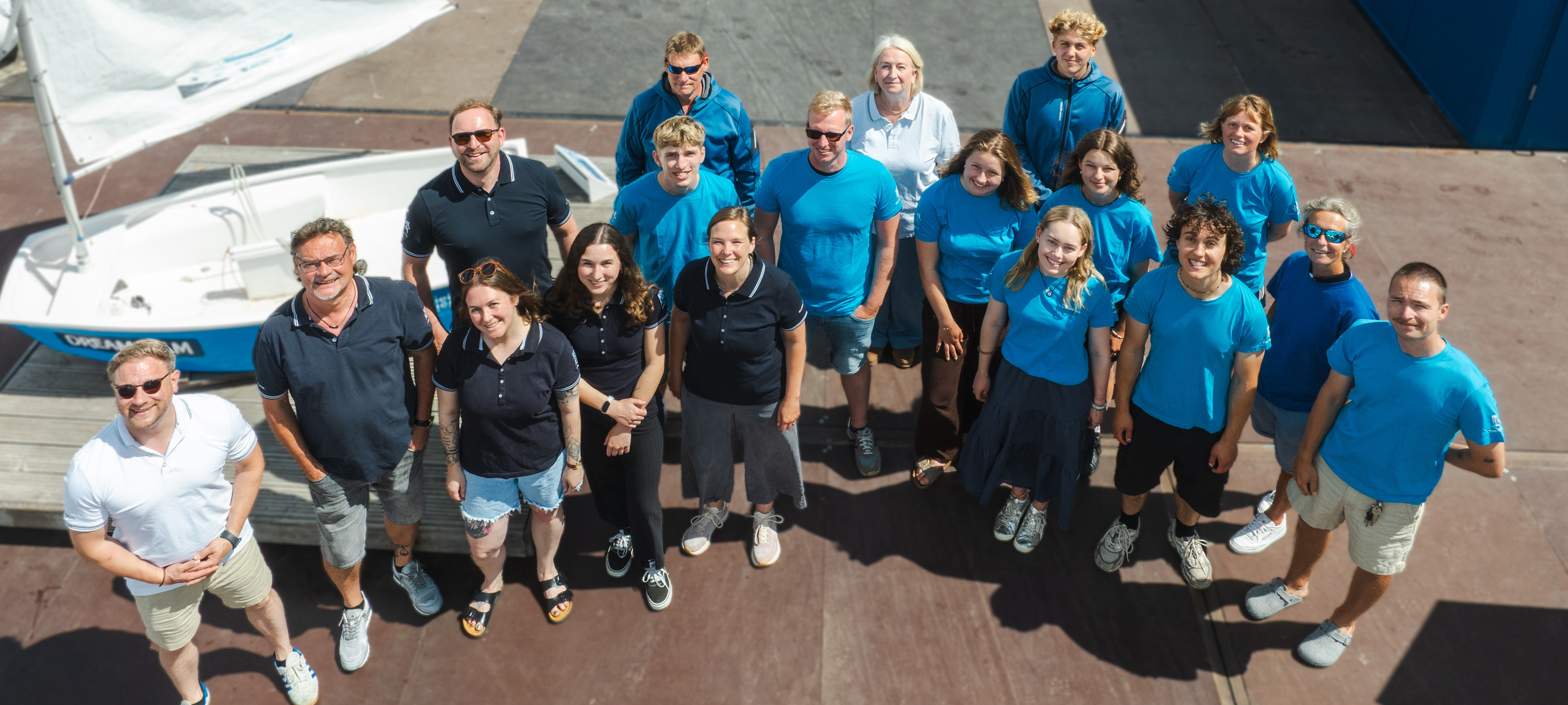 Kiel-Marketing GmbH Crew vor dem Segelcamp