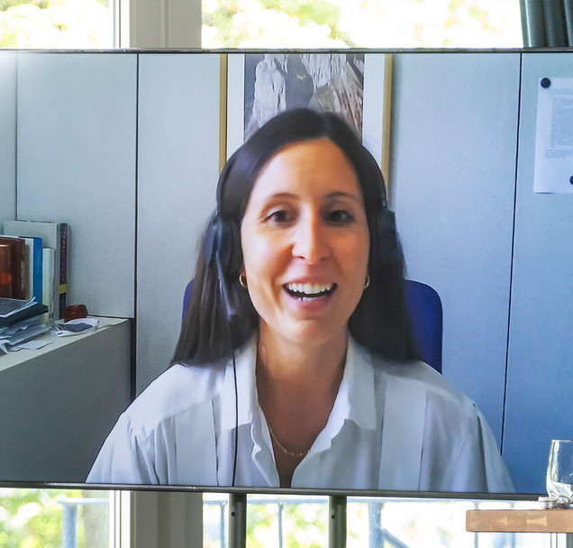 Sandra Castaner on a Screen