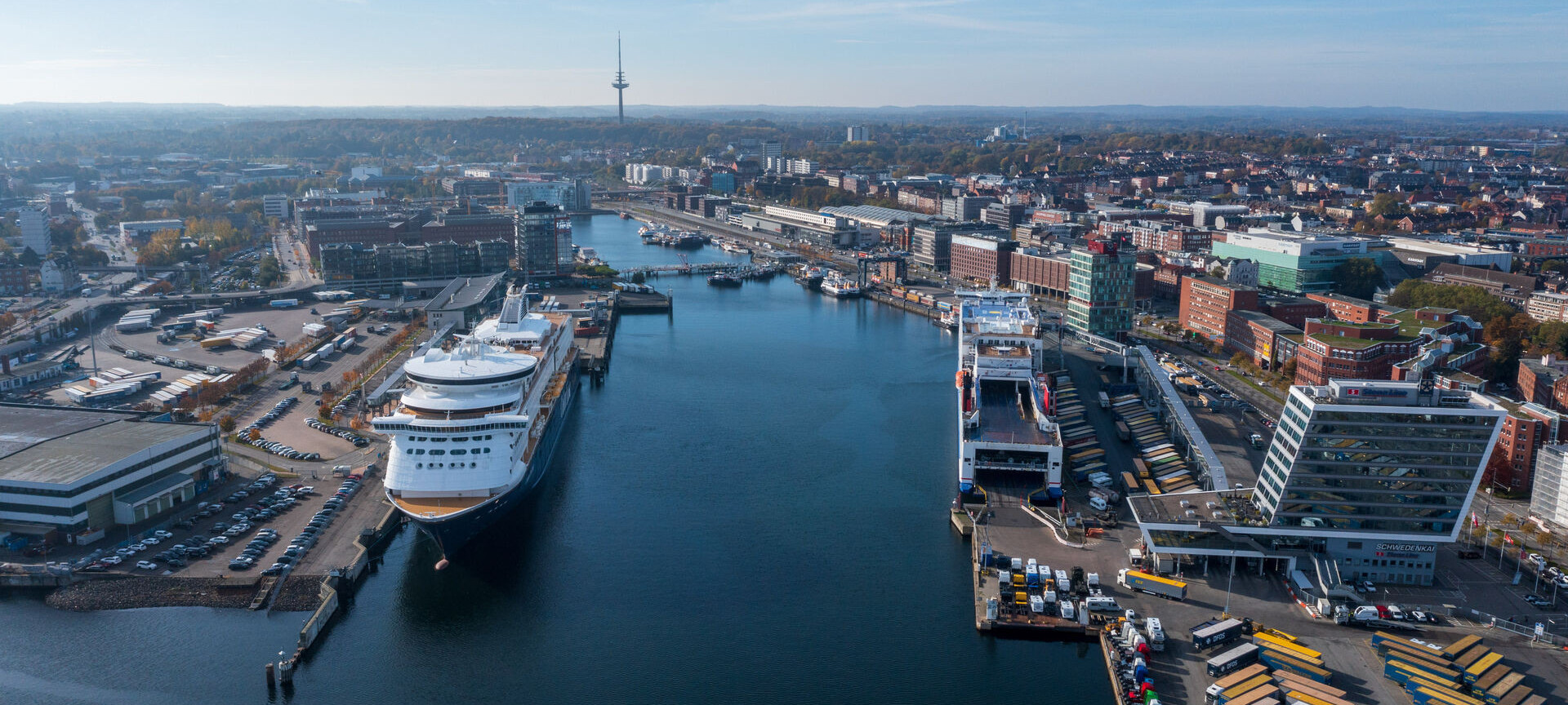 Luftaufnahme Kieler Hafen